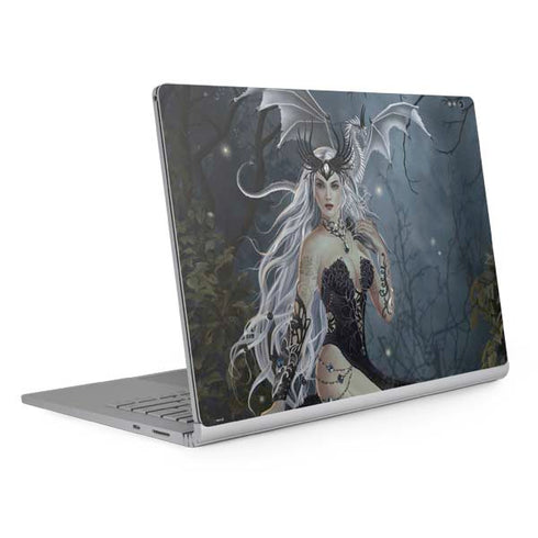 Gothic Queen with Silver Dragon by Nene Thomas Surface Book 2 13.5in Skin